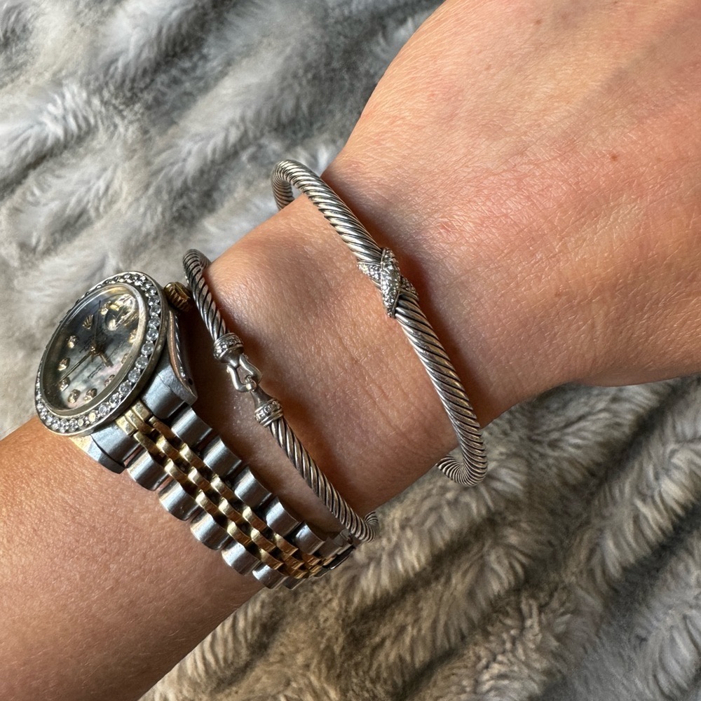 X Station Bracelet With Diamonds